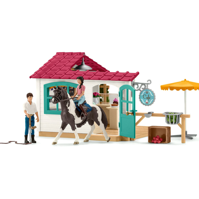 Фигурки человечков - Игровой набор Schleich Кафе для наездников (42519)#2