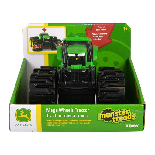Транспорт и спецтехника - Машинка Tomy John Deere Monster treads Мини трактор с мега колесами (46711)#4