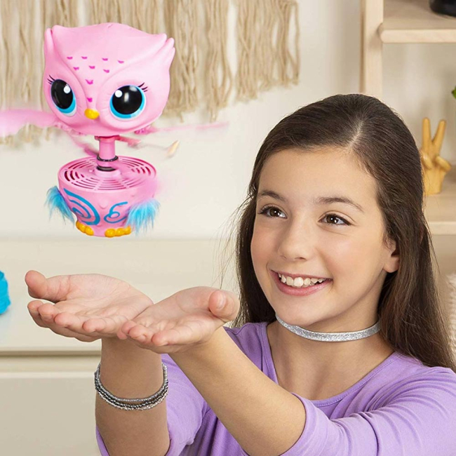 Мягкие животные - Интерактивная сова Owleez розовая (6053359)#5