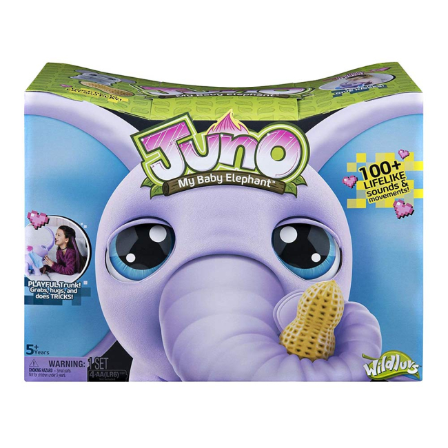 Фигурки животных - Интерактивная игрушка Spin Master Слоненок Juno (SM30100)#4