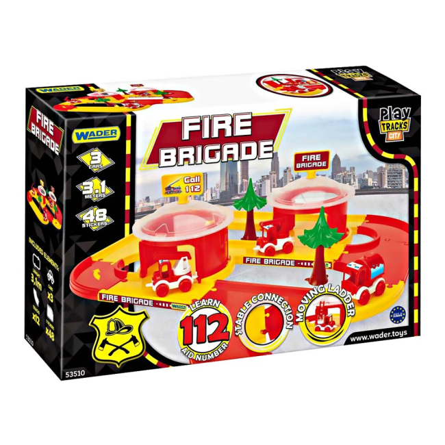 Автотреки - Трек Wader Play tracks city Пожарная станция (53510)#2