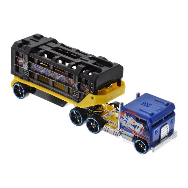 Автотреки - Грузовик-трейлер Hot wheels Track stars Грузовая клетка 1:64 (BFM60/BFM61)#2