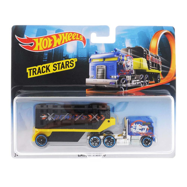 Автотреки - Грузовик-трейлер Hot wheels Track stars Грузовая клетка 1:64 (BFM60/BFM61)#3
