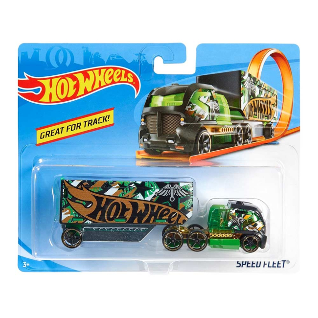 Автотреки - Вантажівка-трейлер Hot wheels Track stars Швидкісний 1:64 (BFM60/BFM74)#3