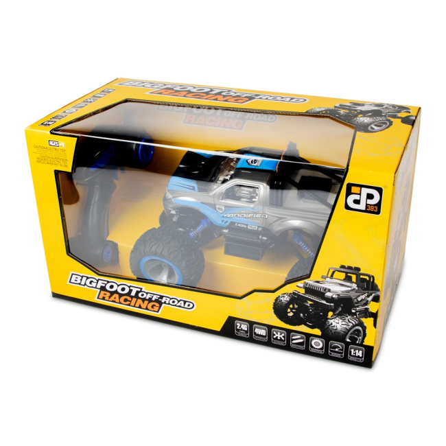 Радиоуправляемые модели - Машинка JP383 Bigfoot Modified синяя 1:14 радиоуправляемая (689-363-1)#2