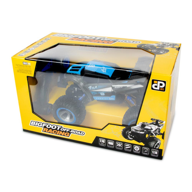 Радиоуправляемые модели - Машинка JP383 Bigfoot Beast синяя 1:14 радиоуправляемая (689-365-1)#2