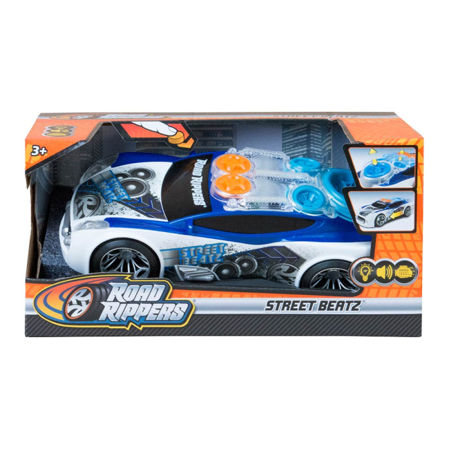 Автомоделі - Автомодель Road rippers Вуличний гонщик біла із ефектами (20042)#5