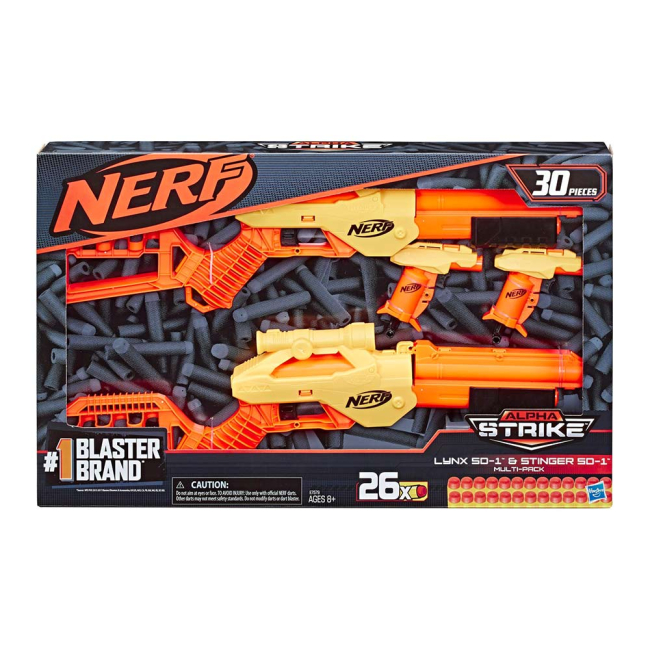 Помпова зброя - Набір бластерів Nerf Alpha strike Лункс SD-1 і стінгер SD-1 (E7579)#2