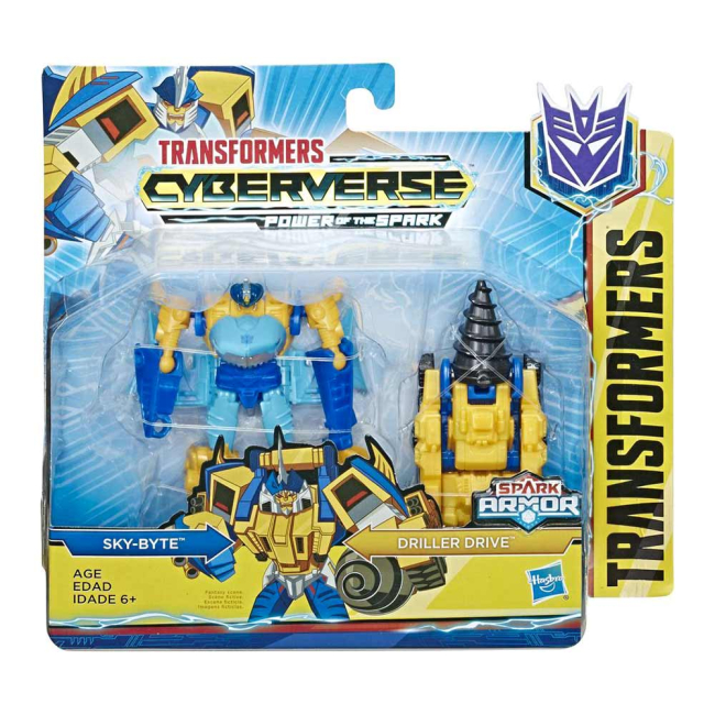 Трансформери - Набір Transformers Cyberverse Спарк броня Скайбайт (E4219/E4297)#4