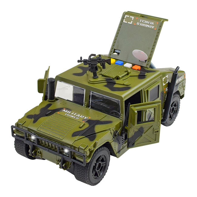 Транспорт і спецтехніка - Військовий автомобіль Автопром зелений 1:16 (7910A)#2