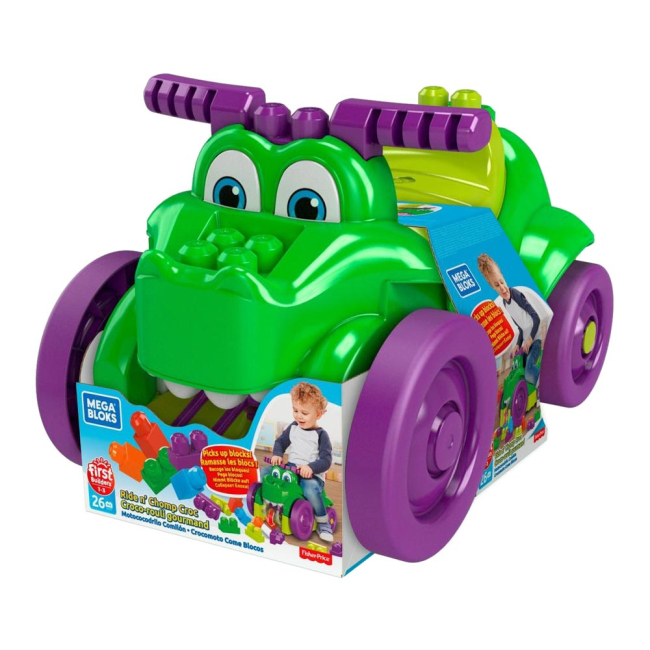 Толокари - Толокар Mega Bloks First builders Крокодил 3 в 1 (GFG22)#4