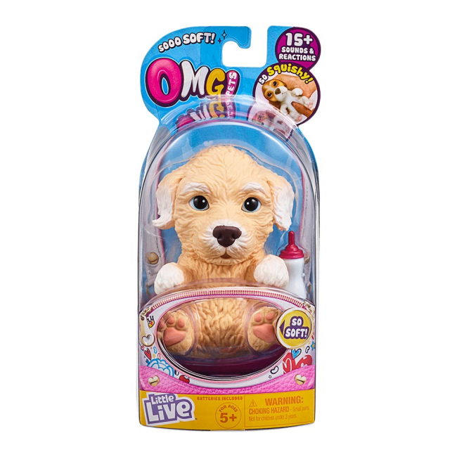 Фигурки животных - Интерактивная игрушка Little live pets Soft hearts Щенок пуделя (28915)#4