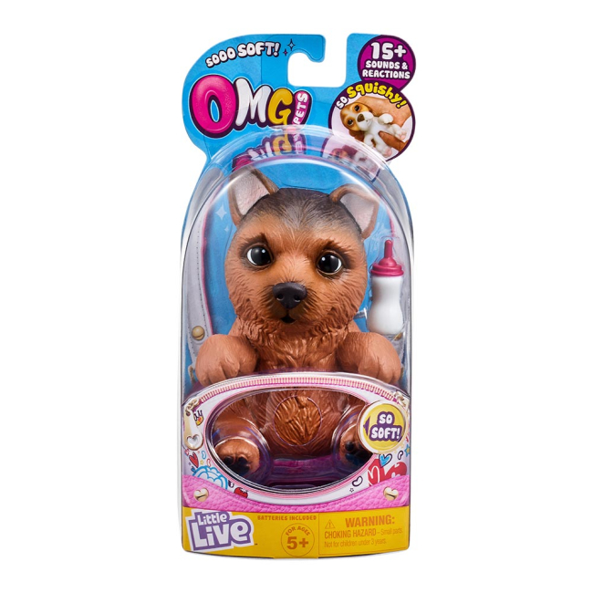 Фигурки животных - Интерактивная игрушка Little live pets Soft hearts Щенок немецкой овчарки (28916)#4