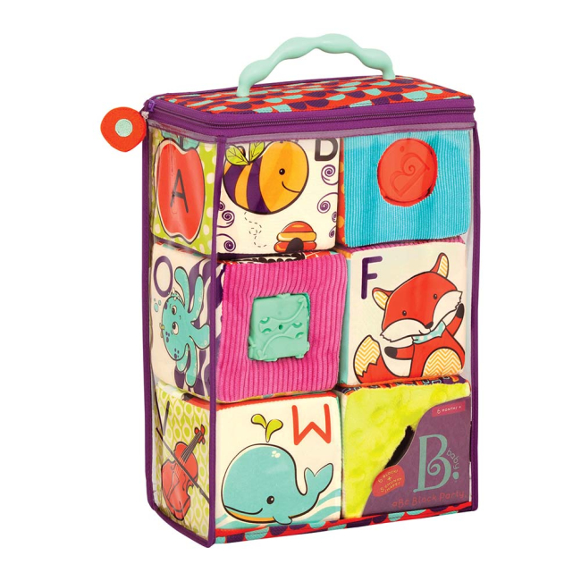 Розвивальні іграшки - Розвивальні кубики-сортер Battat ABC S2 м‘які (BX1661Z)#3