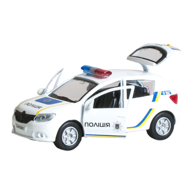 Транспорт и спецтехника - Автомодель Технопарк Renault Sandero Полиция инерционная (SB-17-61-RS(P))#2