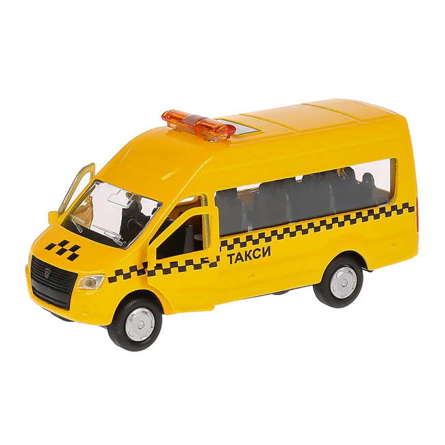 Транспорт и спецтехника - Автомодель Технопарк Газель Next такси инерционная (SB-18-19-T-WB)#2