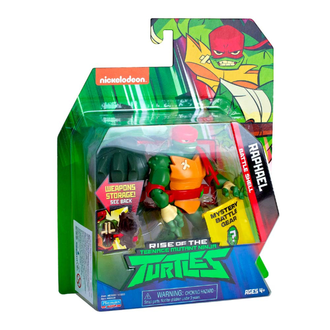 Фігурки персонажів - Фігурка TMNT Еволюція черепашок-ніндзя Рафаель із бойовим панциром 12 см (80829)#3