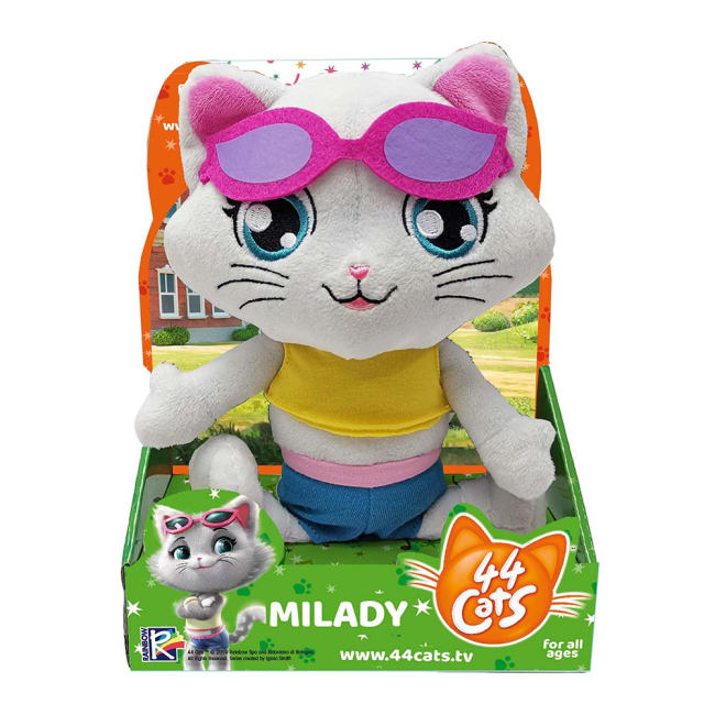 Персонажи мультфильмов - Мягкая игрушка 44 Cats Миледи музыкальная 20 см (34242)#2