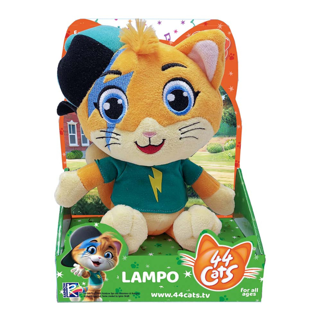 Персонажи мультфильмов - Мягкая игрушка 44 Cats Лампо музыкальная 20 см (34241)#2