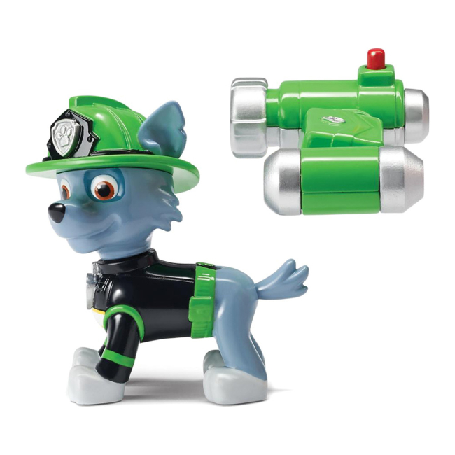 Фигурки персонажей - Набор Paw patrol Чрезвычайная миссия Рокки и водяная пушка (SM16655/8289)#4