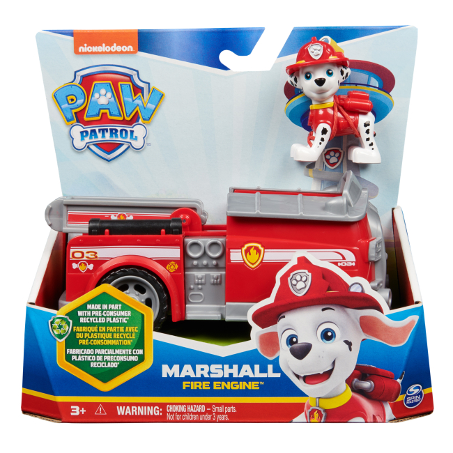Фигурки персонажей - Набор Paw patrol Базовый спасательный автомобиль с Маршалом (SM16775/9917)#4