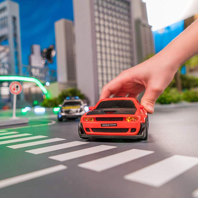 Автомодели - Автомодель Dickie Toys Додж Челленджер 1:32 красный с эффектами 15 см (3752009-2)#4