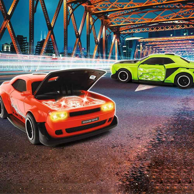 Автомодели - Автомодель Dickie Toys Додж Челленджер 1:32 красный с эффектами 15 см (3752009-2)#5