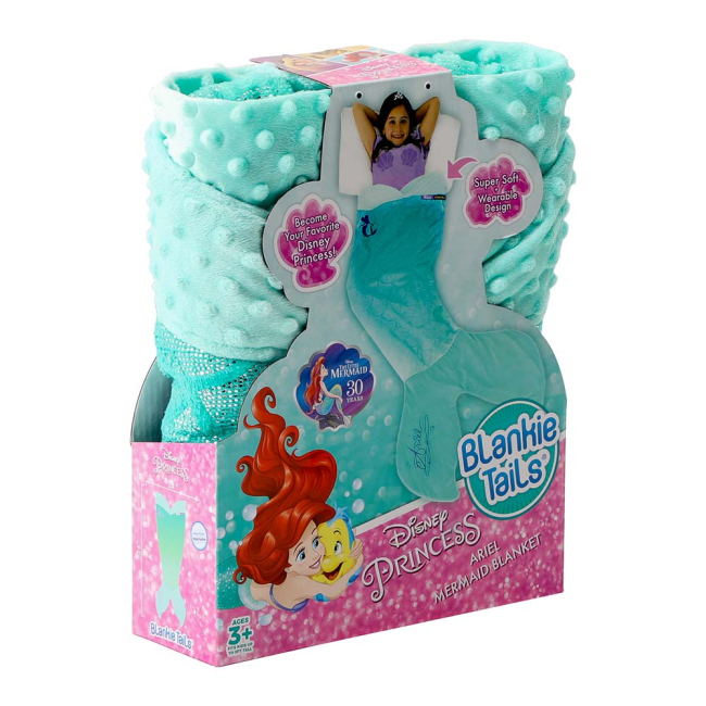 Костюмы и маски - Плед-спальник Blankie tails Disney Русалочка Хвост Ариэль (BT0093-B)#3