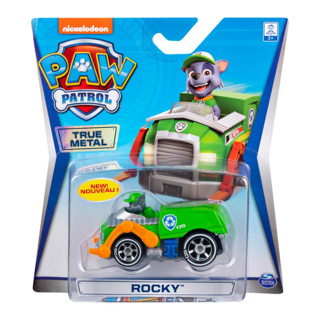 Фігурки персонажів - Фігурка Paw Patrol Роккі і рятувальна машинка металева (SM16782-7)#3