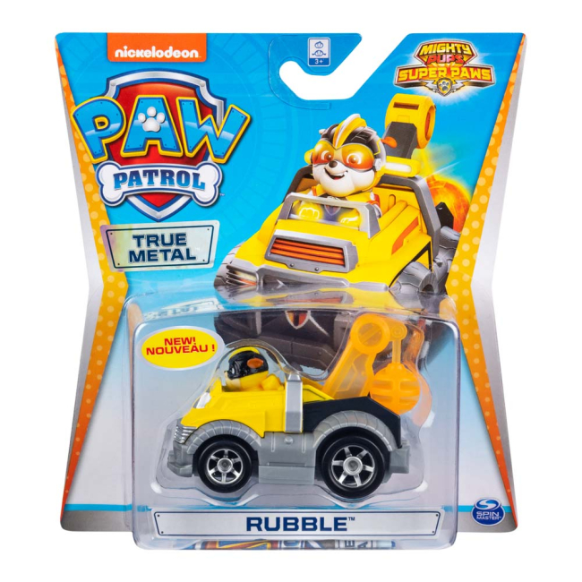 Фигурки персонажей - Фигурка Paw patrol Могущественный Крепыш и спасательная машинка металлическая (SM16782-9)#3