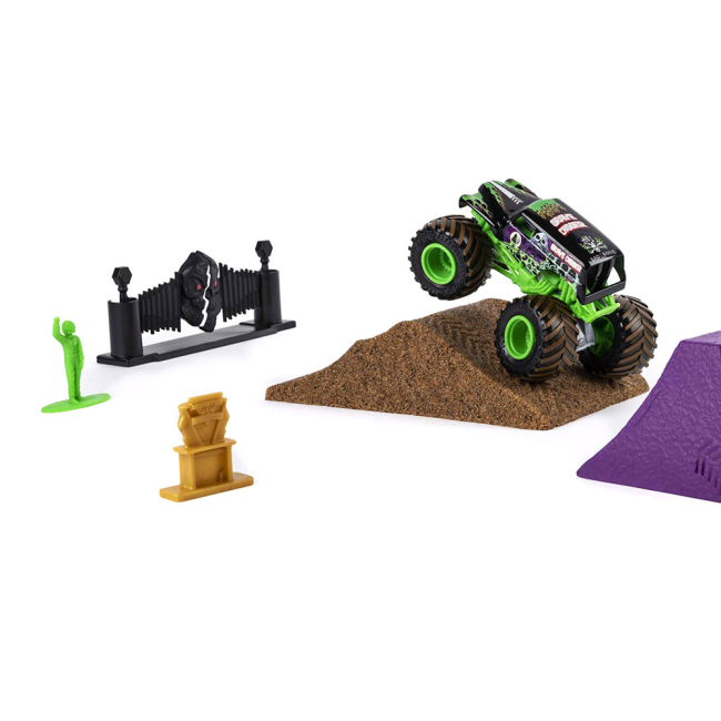 Автотреки - Трек Monster jam Monster dirt Могильщик с кинетическим песком (6044986-1)#2