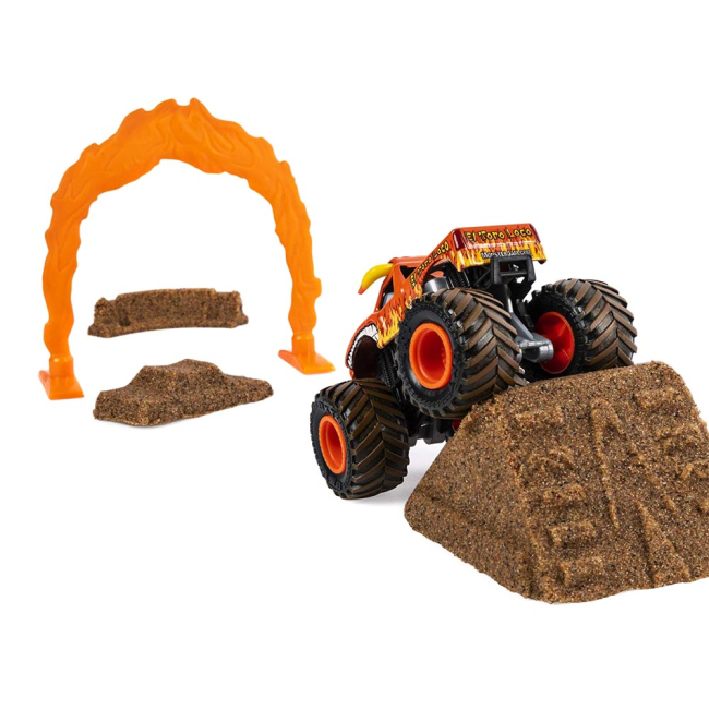 Автотреки - Трек Monster jam Monster dirt Сумасшедший бык с кинетическим песком (6044986-2)#3