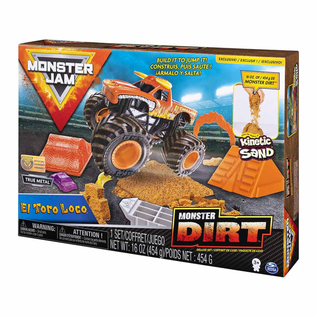 Автотреки - Трек Monster jam Monster dirt Сумасшедший бык с кинетическим песком (6044986-2)#4