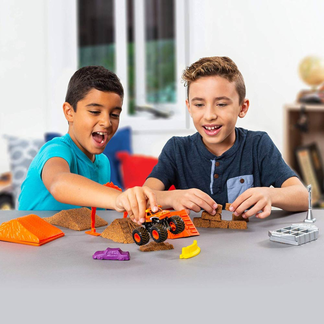 Автотреки - Трек Monster jam Monster dirt Сумасшедший бык с кинетическим песком (6044986-2)#5