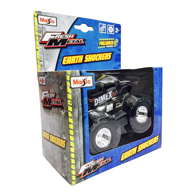 Автомоделі - Автомодель Maisto Earth shockers Dimex інерційна чорна 12,5 см (21144/21144-7)#2