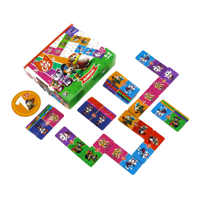 Настільні ігри - Настільна гра Vladi Toys 44 коти Доміно українською (VT8055-14)#2