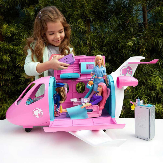 Транспорт і улюбленці - Ігровий набір Barbie Travel Літак (GDG76)#5