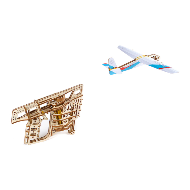 3D-пазлы - Трехмерный пазл Ukrainian gears Пускатель самолетиков механический (70075)#3