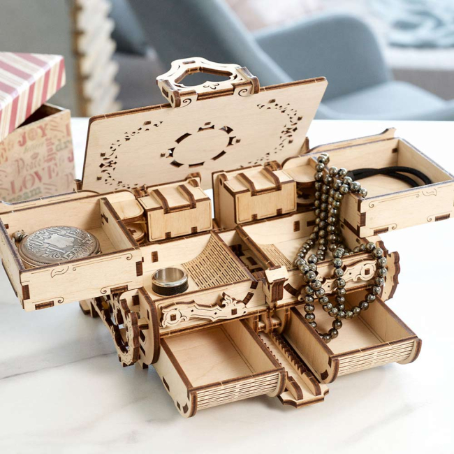 3D-пазлы - Трехмерный пазл Ukrainian gears Антикварная шкатулка механический (70089)#5