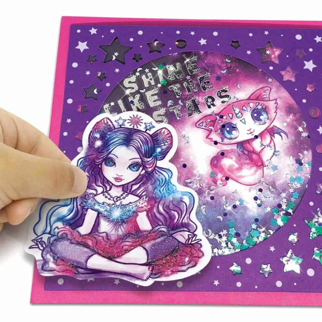 Набори для творчості - Набір для творчості Nebulous stars Магічні листівки (707090)#5