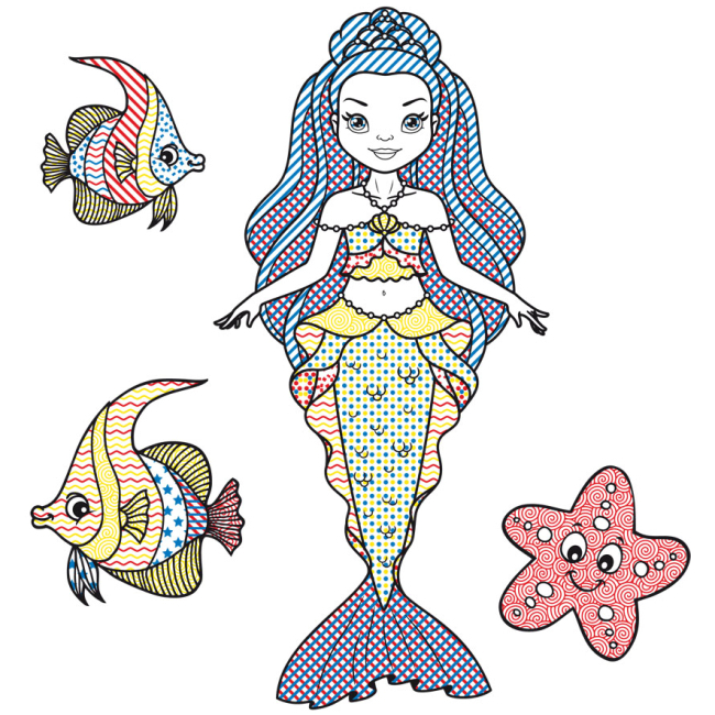 Розмальовки та актівітібуки (2-6 років) - Книжка «Найкраща водяна розмальовка. Чарівні друзі» українською (9789669871114)#3