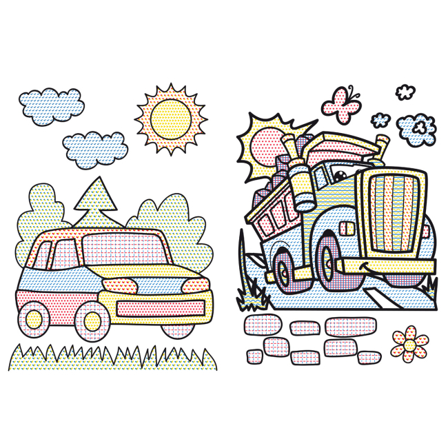 Товари для малювання - Великі водяні розмальовки Crystal Book Транспорт (9789669870308)#3