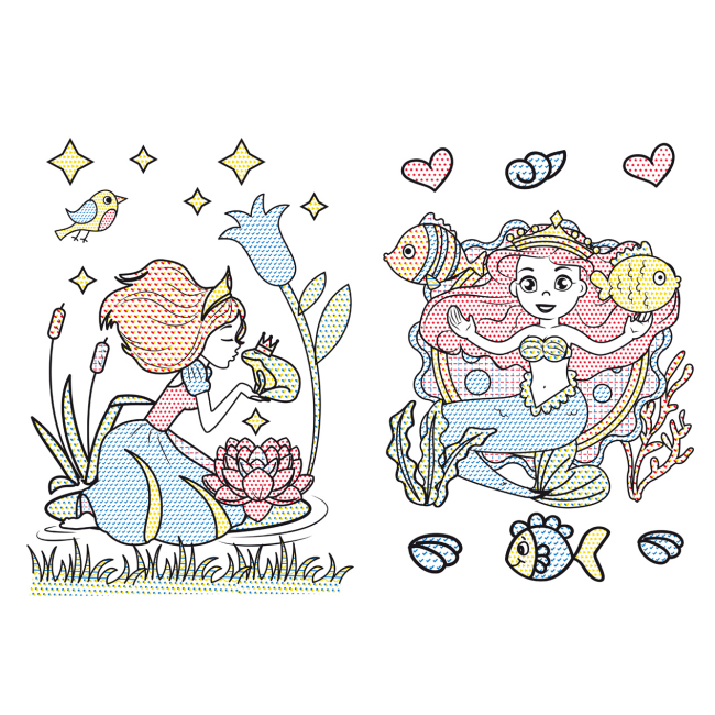 Товари для малювання - Великі водяні розмальовки Crystal Book Принцеси (9789669870315)#2