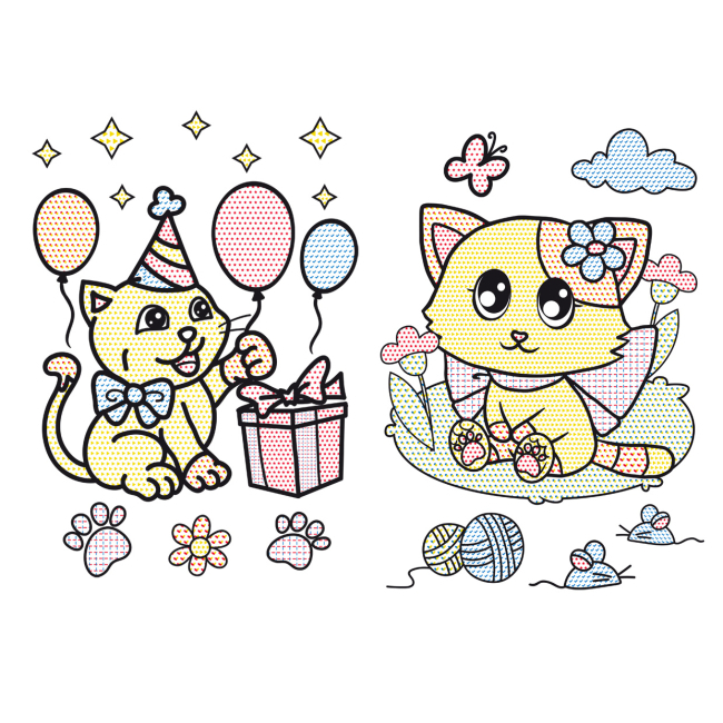 Товары для рисования - Большие водяные раскраски Crystal Book Котята (9789669870285)#3