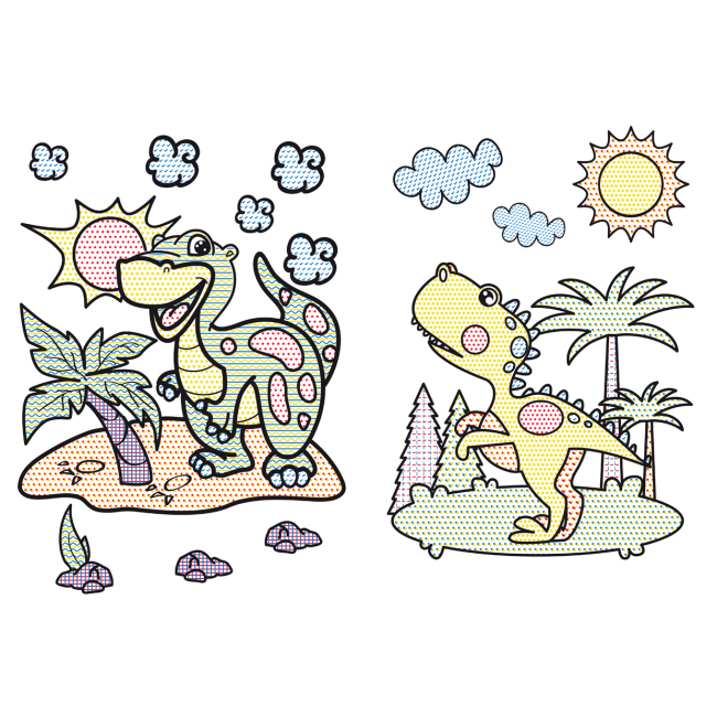 Товари для малювання - Великі водяні розмальовки Crystal Book Динозаврики (9789669870261)#2