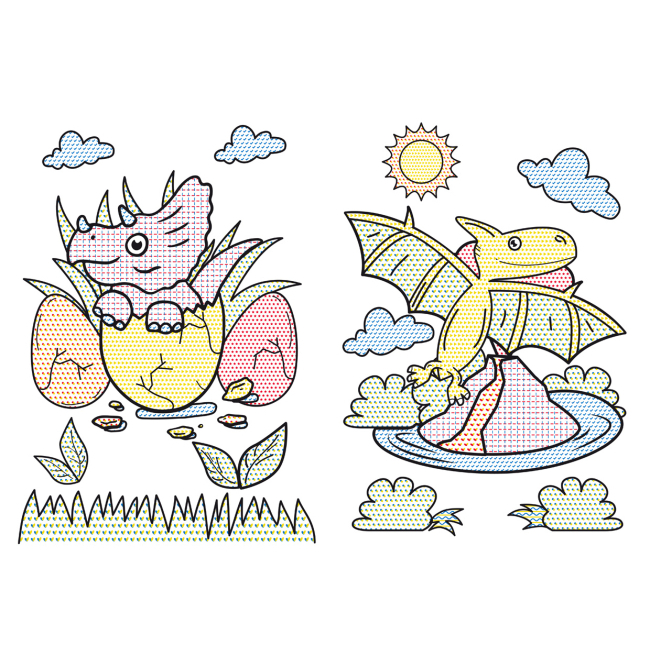 Товари для малювання - Великі водяні розмальовки Crystal Book Динозаврики (9789669870261)#3