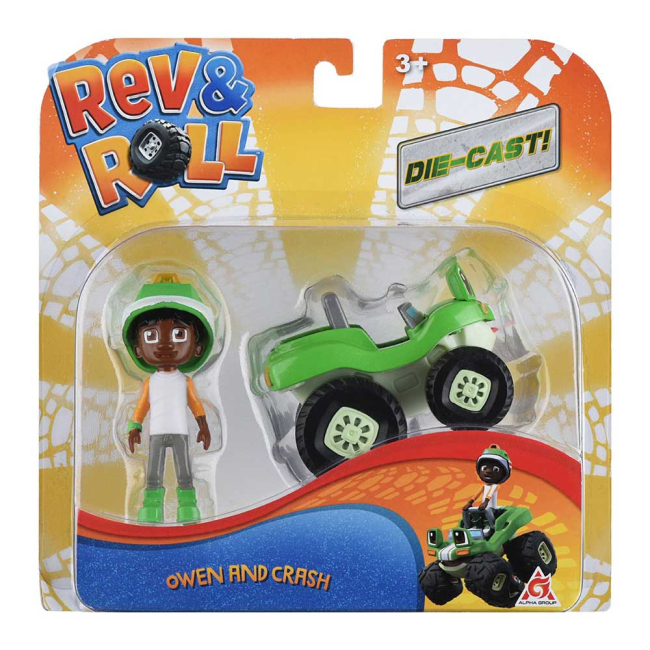 Фігурки персонажів - Набір фігурок Rev and Roll Оуен та Краш (EU881041)#5