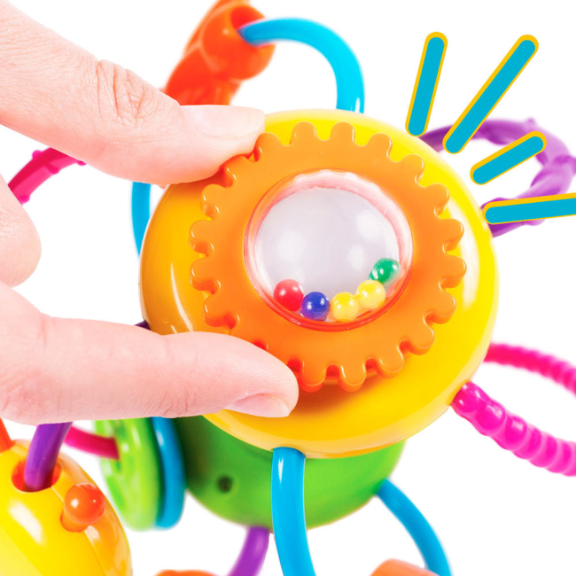 Розвивальні іграшки - Розвивальна іграшка Bebelino Гусениця (58138)#3