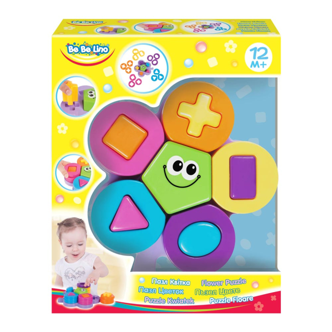 Развивающие игрушки - Развивающая игрушка Bebelino Пазл цветок (58144)#4