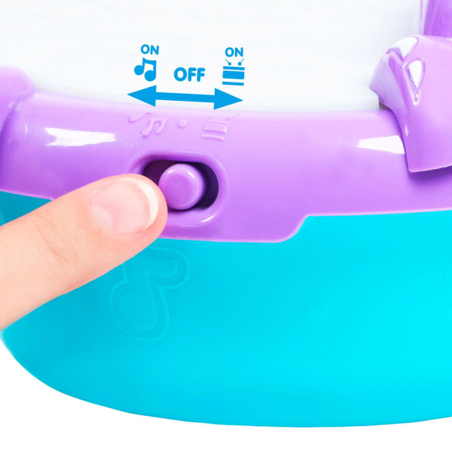 Розвивальні іграшки - Дитячий барабан Bebelino Бегемотик зі світловим ефектом (58156)#3